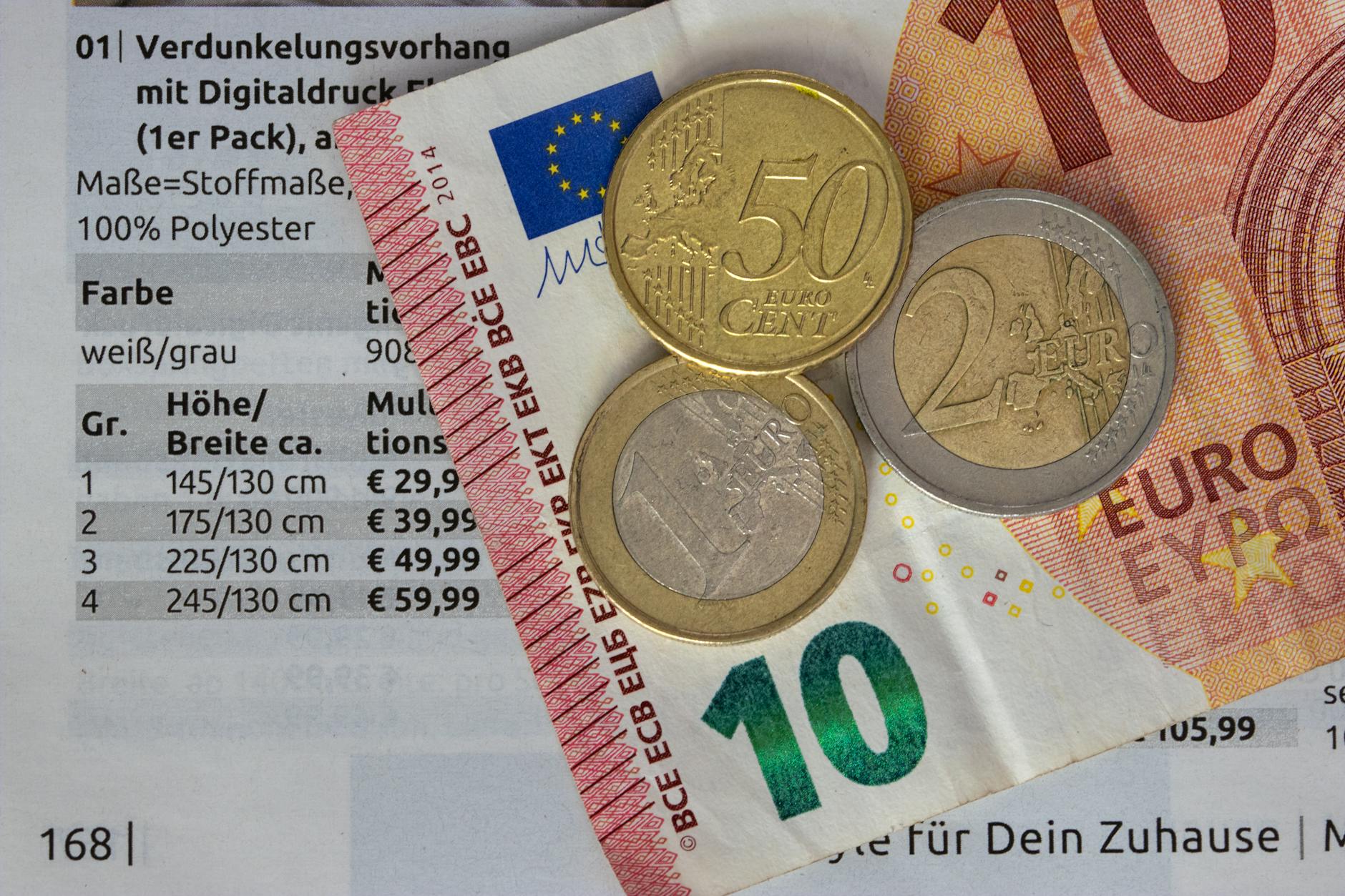 Person comparing utility bills online