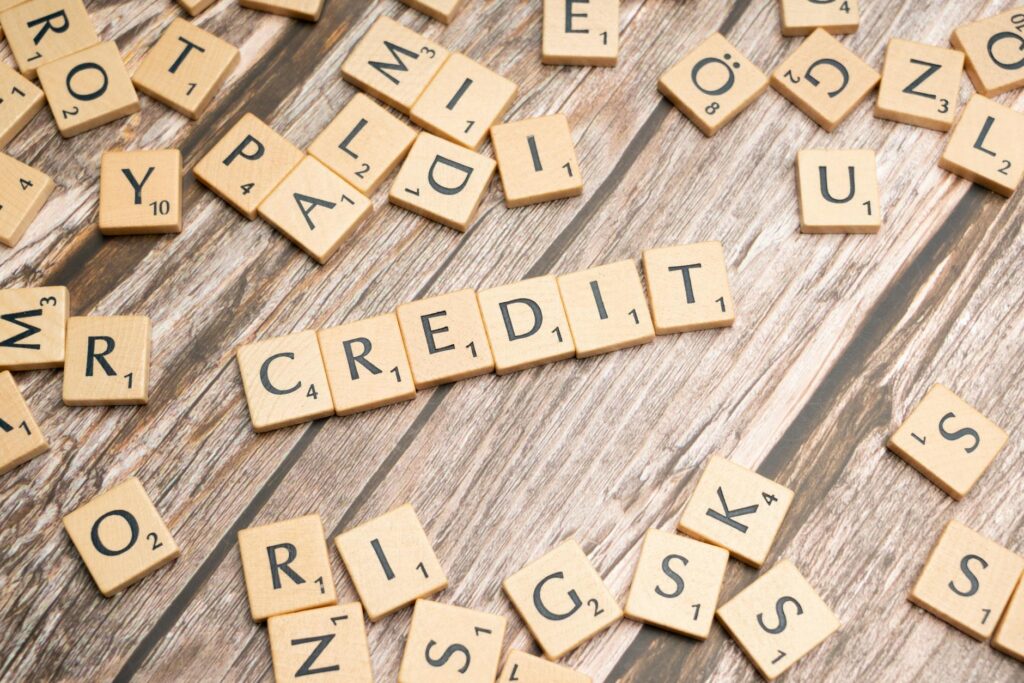 Credit score report showing rating scale