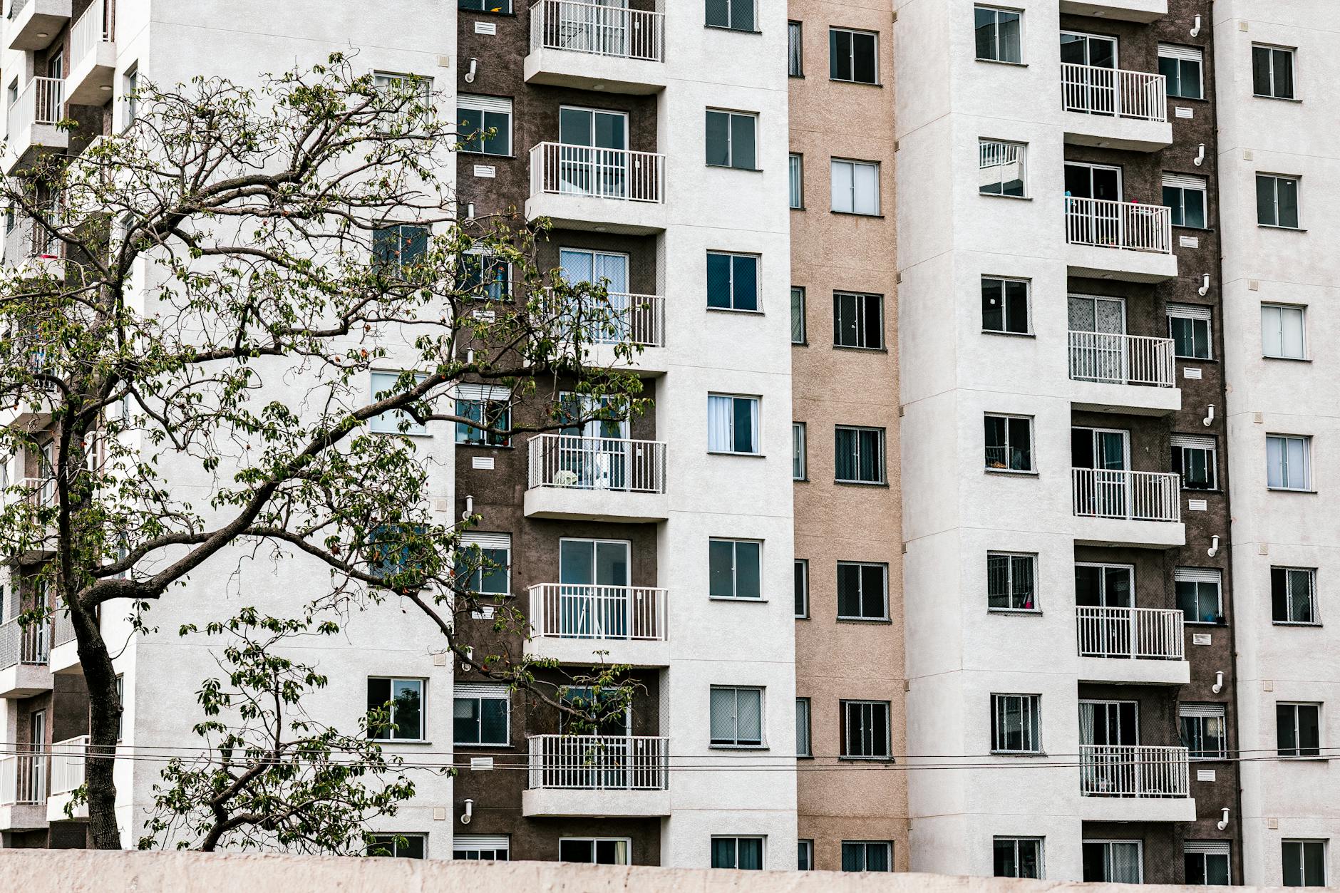 Young person renting an apartment